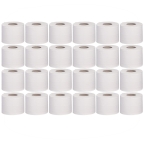  24 x 65 m Toilettenpapier, Haushaltsrolle 65 m Länge Sondermaß, 3-lagig, weiß