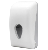 Toilettenpapier Spender Einzelblatt weiss