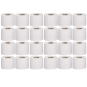 24 x 65 m Toilettenpapier, Haushaltsrolle 65 m Länge Sondermaß, 3-lagig, weiß