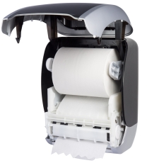 COSMOS Autocut Handtuchrollenspender-grün-weiss