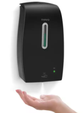 Hände Desinfektionsspender Sensor mit Tropfschale 600 ml schwarz