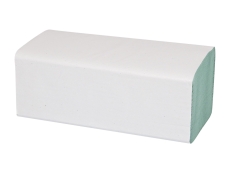 32 x 5000 V-Falz Falthandtücher, 1-lagig, 25,0 x 23,0 cm, 5000 Blatt, RC Krepp Grün